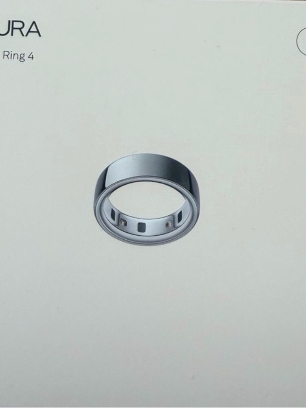 Oura Ring 4 Silver Polished Smart Ring